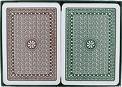 A-Plus Poker Size Jumbo Index Playing Cards (Green/Brown), AGS-623J-GB