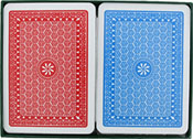 A Plus Poker Size Jumbo Index Playing Cards (Red/Blue), AGS-623J-RB
