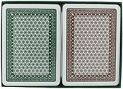A-Plus Poker Size Playing Cards (Green/Brown), AGS-625RGB