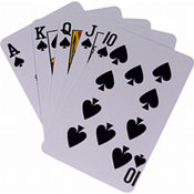 A-Plus Poker Size Playing Cards (Green/Brown), AGS-625RGB