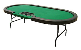 Poker Table With Dealer Spot - No Cups, AGS-PT96DTNOCUP