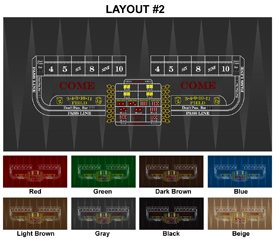 Buy Custom Craps Table Layouts | American Gaming Supply