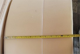 Poker Table Rail Armrest Foam One Inch, ArmFoam1inch
