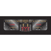 Crapless Table Layout Black, AGS-CLLB