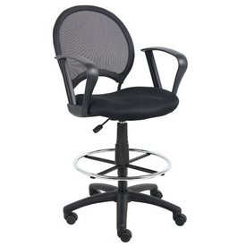 Boss Mesh Drafting Stool W/ Loop Arms, B16217