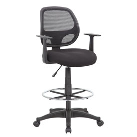 Boss Commercial Grade Mesh Stool W/ Arms, B16606