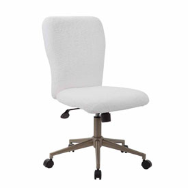 Tiffany White Fur Chair - Gold, B220G-FWT