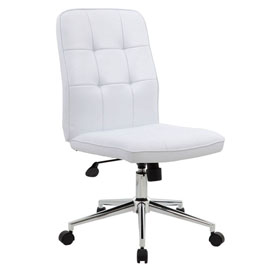Boss Modern Office Chair - White, B330-WT