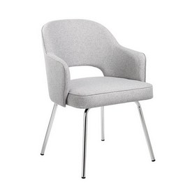 Grey Linen Guest Chair, B489C-GR