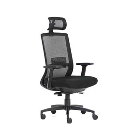 Boss Mesh Chair, w/ Headrest and Memory Foam Seat, B6035-HR