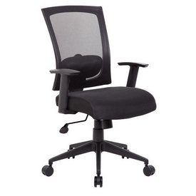 Boss Mesh Back Task Chair in Black, B6706-BK