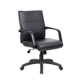 Boss Mid Back Executive Chair In LeatherPlus, B686