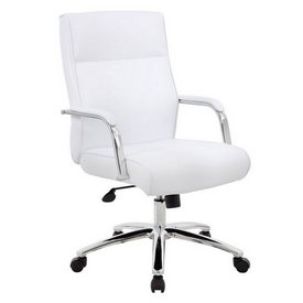 Boss Modern Executive Conference Chair - White, B696C-WT
