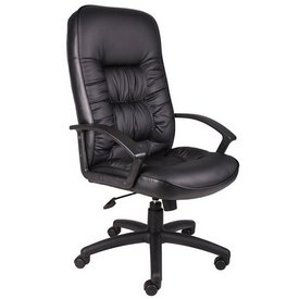 Boss High Back LeatherPlus Chair, B7301
