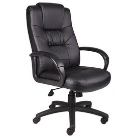 Boss Executive High Back LeatherPlus Chair, B7501