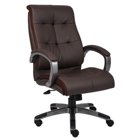Boss Double Plush High Back Executive Chair - Brown, B8771P-BN