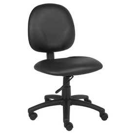 Boss Diamond Task Chair In Black Caressoft, B9090-CS