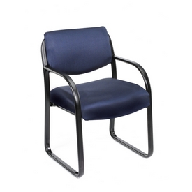 Boss Blue Fabric Guest Chair, B9521-BE