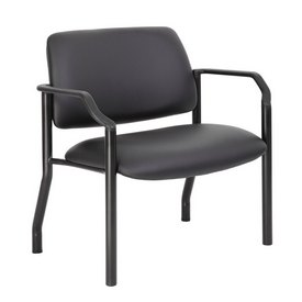 Boss Antimicrobial Guest Chair, 500 lb. weight capacity, B9591AM-BK-500 Boss Antimicrobial Guest Chair, 500 lb. weight capacity, B9591AM-BK-500