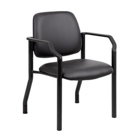 Boss Antimicrobial Guest Chair, 300 lb. weight capacity, B9591AM-BK Boss Antimicrobial Guest Chair, 300 lb. weight capacity, B9591AM-BK