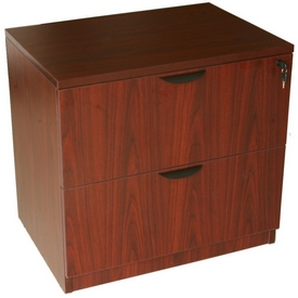 Boss 2-Drawer Lateral File, Mahogany, N112-M