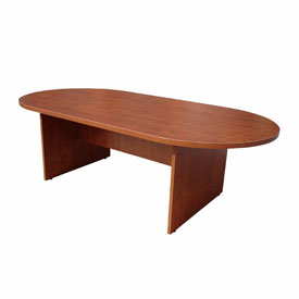Boss 71W X 35D Race Track Conference Table, Cherry, N135-C