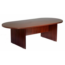 Boss 71W X 35D Race Track Conference Table, Mahogany, N135-M