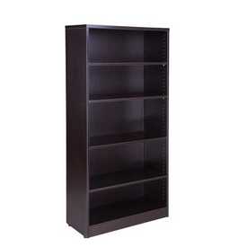 Boss Bookcase, 31W X14D X 65.5H  Mocha, N158-MOC