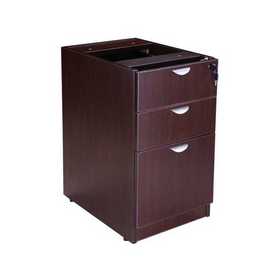 Boss Deluxe Pedestal-Full, Box/Box/File, 15.5W*22D, Mocha, N166-MOC