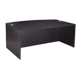 Boss Bow Front Desk Shell, Mocha 71"W*36/41"D*29.5"H, N189-MOC