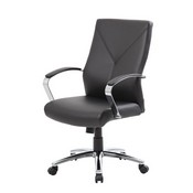 Boss LeatherPlus Executive Chair in Black, B10101-BK