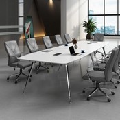 Boss LeatherPlus Executive Chair in Grey, B10101-GY