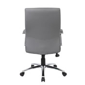 Boss LeatherPlus Executive Chair in Grey, B10101-GY