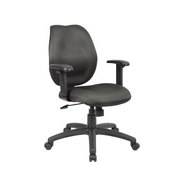 Boss Black Task Chair W/ Adjustable Arms, B1014-BK