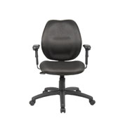 Boss Black Task Chair W/ Adjustable Arms, B1014-BK