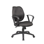 Boss Black Task Chair W/Loop Arms, B1015-BK
