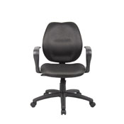 Boss Black Task Chair W/Loop Arms, B1015-BK