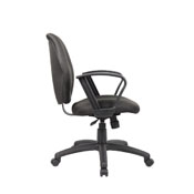 Boss Black Task Chair W/Loop Arms, B1015-BK