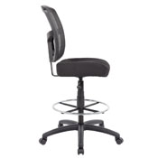Boss Contract Mesh Armless Drafting Stool, B16020