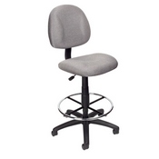 Boss Drafting Stool (B315-Gy) W/Footring, B1615-GY