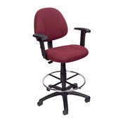 Boss Drafting Stool (B315-By) W/Footring And Adjustable Arms, B1616-BY