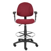 Boss Drafting Stool (B315-By) W/Footring And Adjustable Arms, B1616-BY