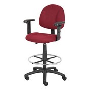 Boss Drafting Stool (B315-By) W/Footring And Adjustable Arms, B1616-BY