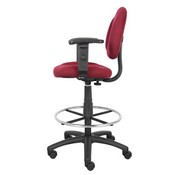 Boss Drafting Stool (B315-By) W/Footring And Adjustable Arms, B1616-BY