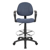 Boss Drafting Stool (B315-Be) W/Footring And Loop Arms, B1617-BE