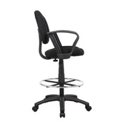 Boss Drafting Stool W/Footring And Loop Arms, B1617-BK