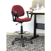 Boss Drafting Stool (B315-By) W/Footring And Loop Arms, B1617-BY