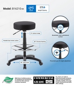 The DOT drafting stool, Black, B16210-BK