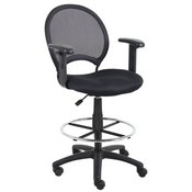 Boss Mesh Drafting Stool W/ Adjustable Arms, B16216
