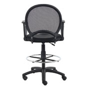 Boss Mesh Drafting Stool W/ Loop Arms, B16217